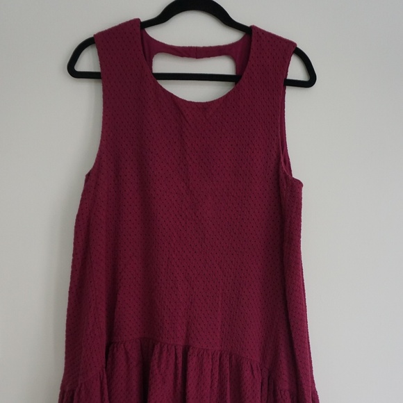 Free People Dresses & Skirts - Free People --High/Low Magenta Quilted Dress --